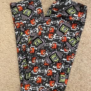 Vintage LuLaRoe Halloween potion leggings shades of grey